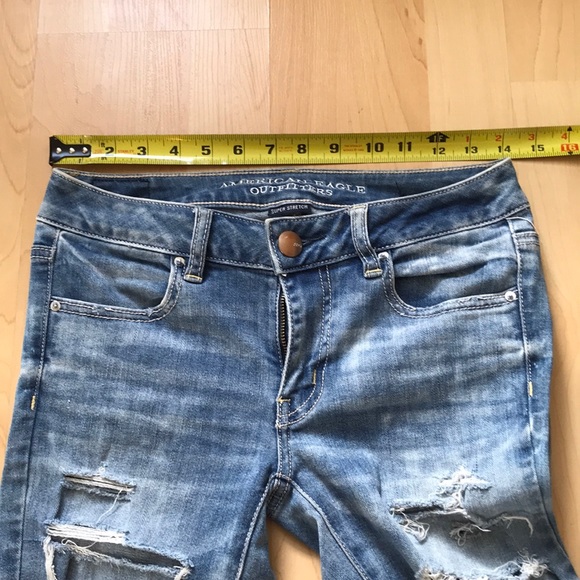 AE Acid Wash Distressed Skinny Jeans - Picture 3 of 5
